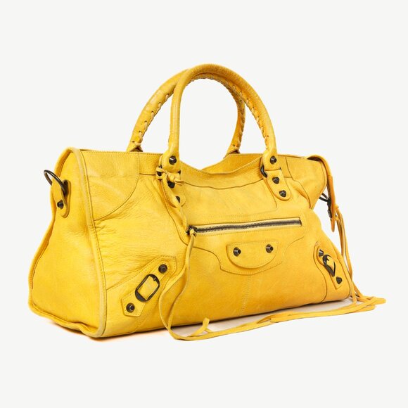 Balenciaga Part Time Mimosa Leather Tassel Shoulder Bag - Picture 2 of 14